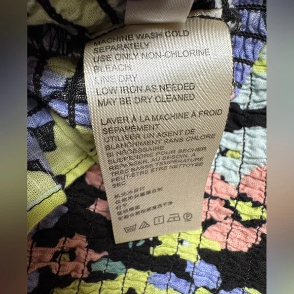 Free People Ariana Smocked Floral Puff Sleeve Smocked Top - Picture 11 of 14